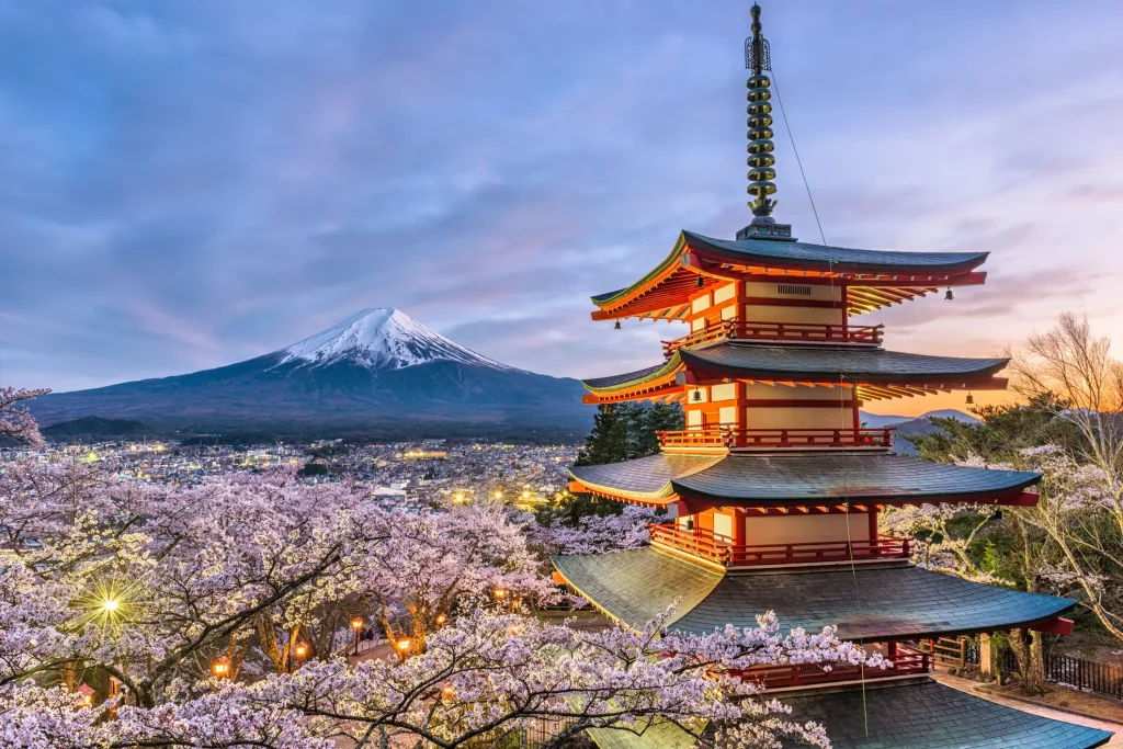 Tokyo city skyline at dusk